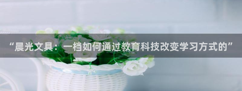 龙八国际官网进入：“晨光文具：一档如何通