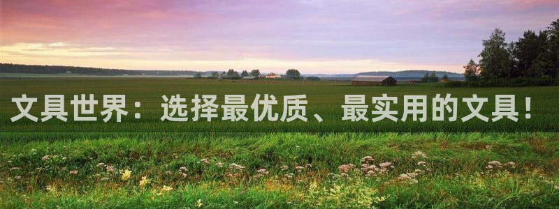 龙八国际娱乐平台：文具世界：选择最优质、