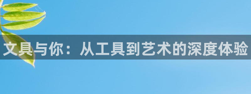 龙八国际管网：文具与你：从工具到艺术的深