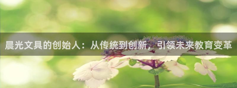 龙八国际代理app：晨光文具的创始人：从